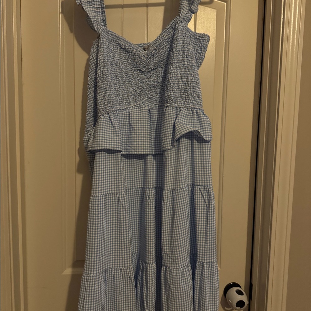 Blue Gingham Dress Perfectly Priscilla